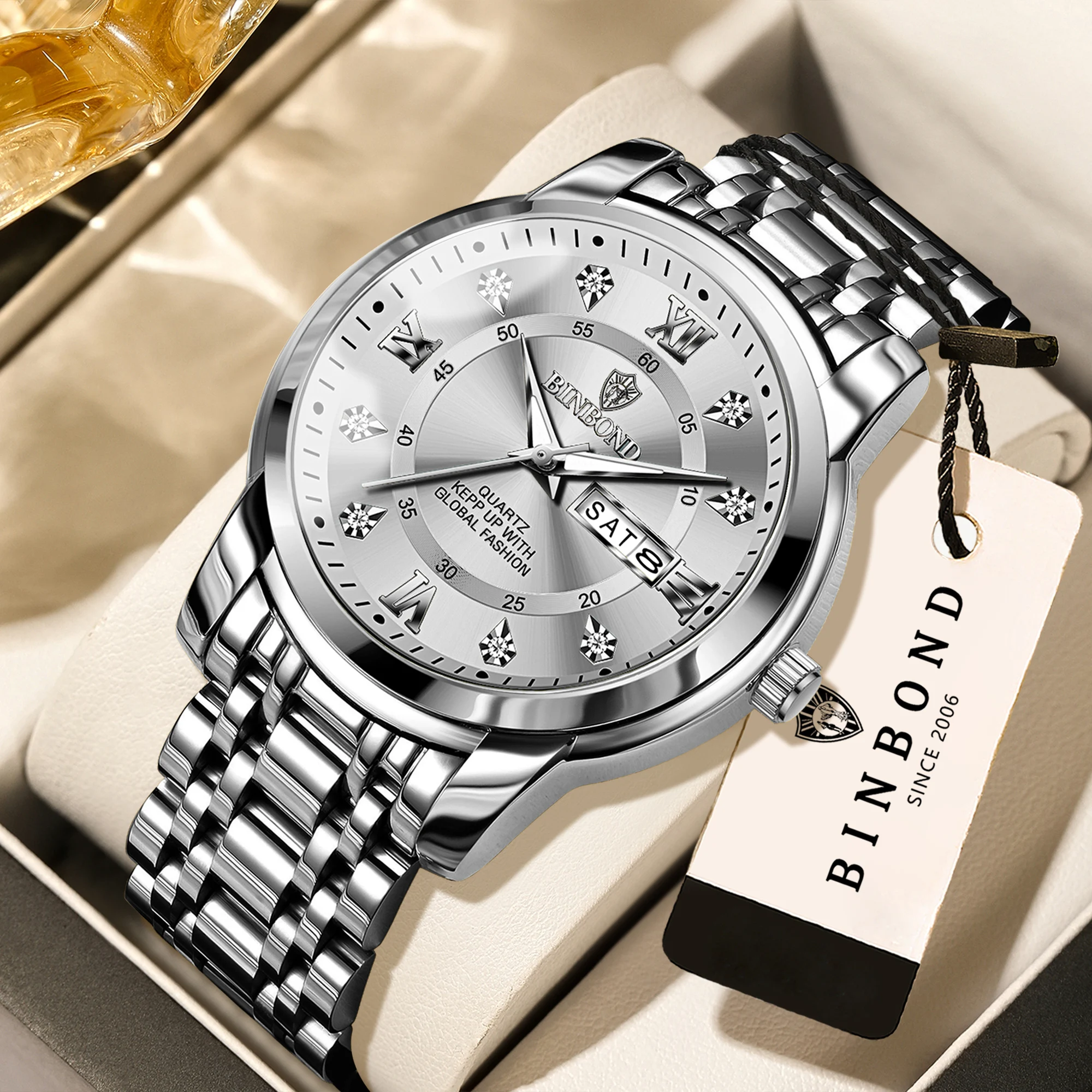 Men's Original Quartz Watch, Waterproof Luminous Design