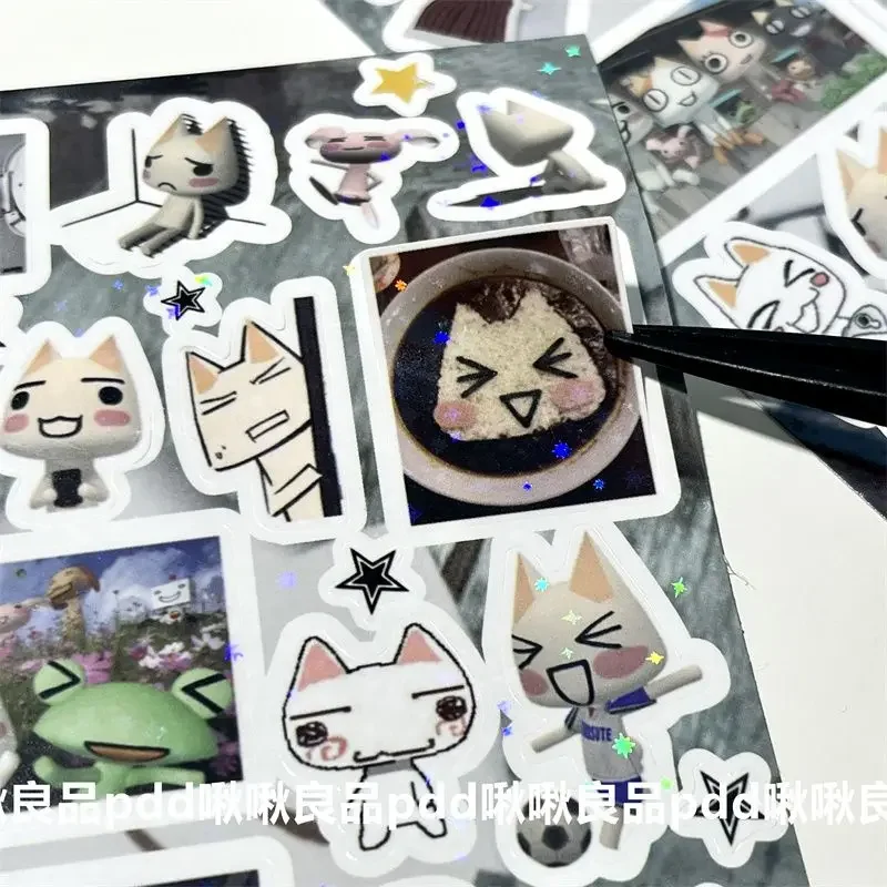 جديد ريترو الكرتون دورو القط قطع فيلم حقيبة يد ملصقات DIY بها بنفسك كلية جو جراب هاتف اللوحي ملصقات لطيف تورو النمط المبكر #3