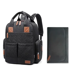 Sacos de maternidade multifunções com esteira para mamãe, grande capacidade, sacos de fraldas de viagem, mochila, sacos de fraldas para mamãe