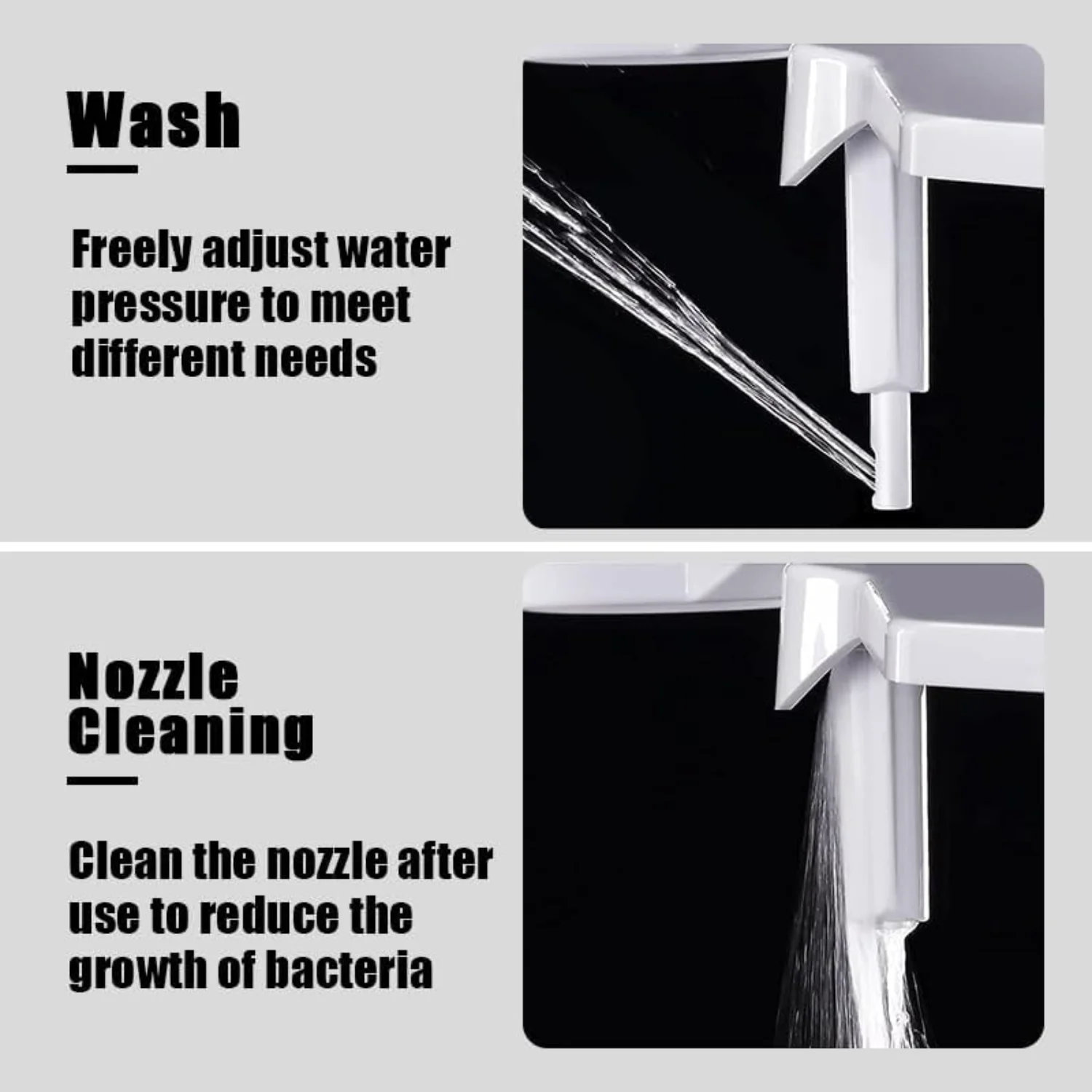 Bidet, Bidet Attachment for Toilet, Non-  Water Bidet with Self-Cleaning Nozzle