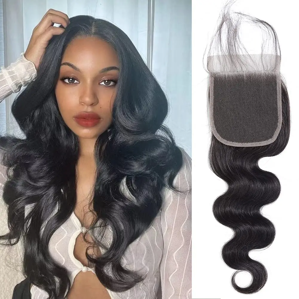 Body Wave Lace Closure 4×4 Lace Frontal Only 13x4 Transparent Lace Front Human Hair With Pre Plucked