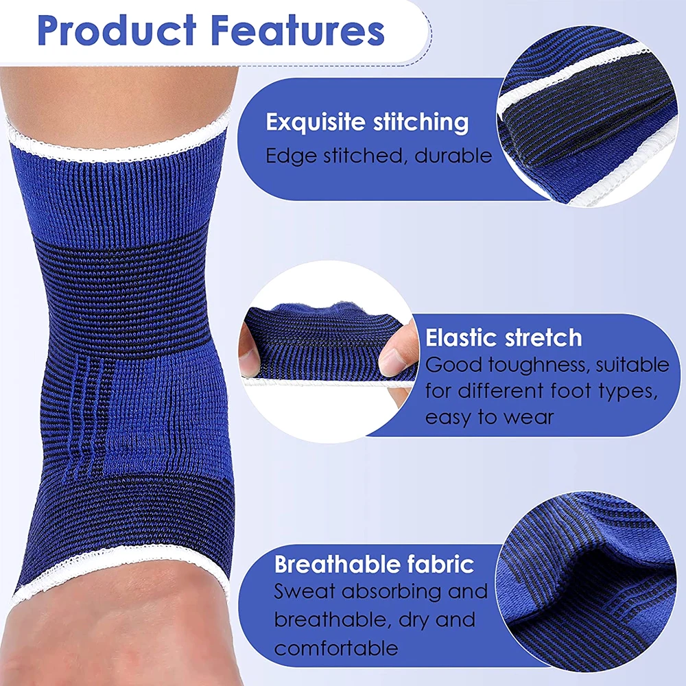 1Pair Children Ankle Brace Foot Arch Support Kids Compression Sleeves Knitted Youth Wrap Child Sports Protection Sleeve Sock