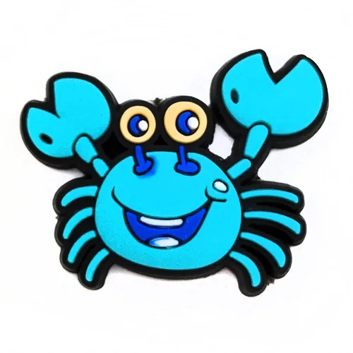 Imagen 2 del producto 1 Uds. De dijes para zapatos, cangrejo, pez dorado, tortuga marina, PVC para zuecos, sandalias, hebilla, decoración, accesorios para zapatos, pulseras