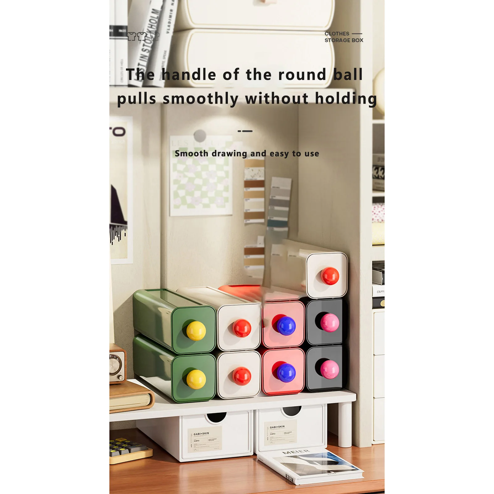 

Underwear Organizer Drawer Wall Mounted Socks Bras Neck Ties Storage Boxes for Home Wardrobe