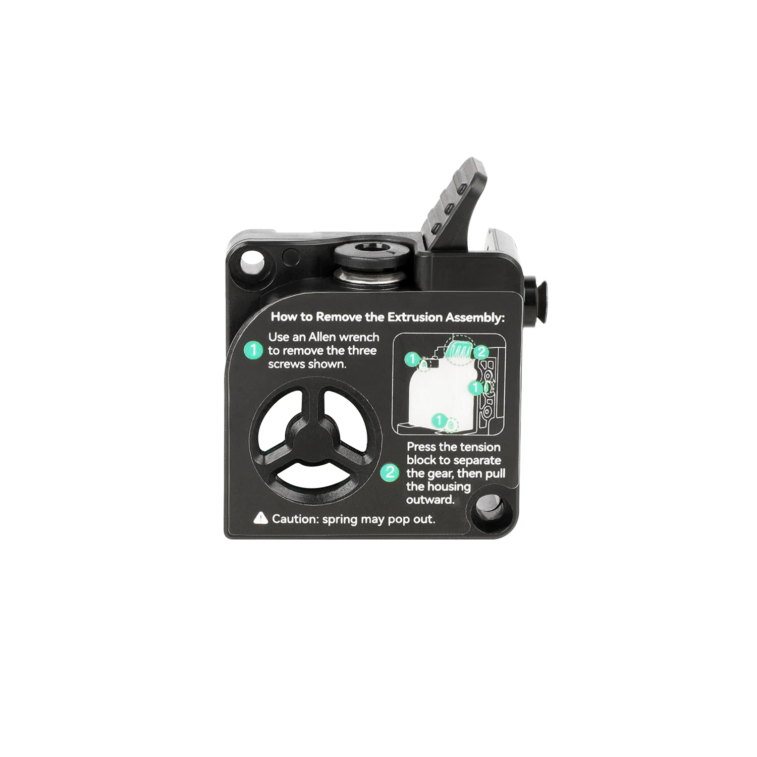 Creality Originele K2 Plus Combo Extruder Front Shell Kit Ondersteuning 1.75mm Filament Geëxtrudeerd Front Cover Voor K2 Plus 3D printer
