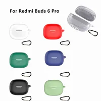 Funda protectora Flexible para auriculares Redmi Buds 6 Pro, carcasa antipolvo de piel suave lavable a prueba de golpes