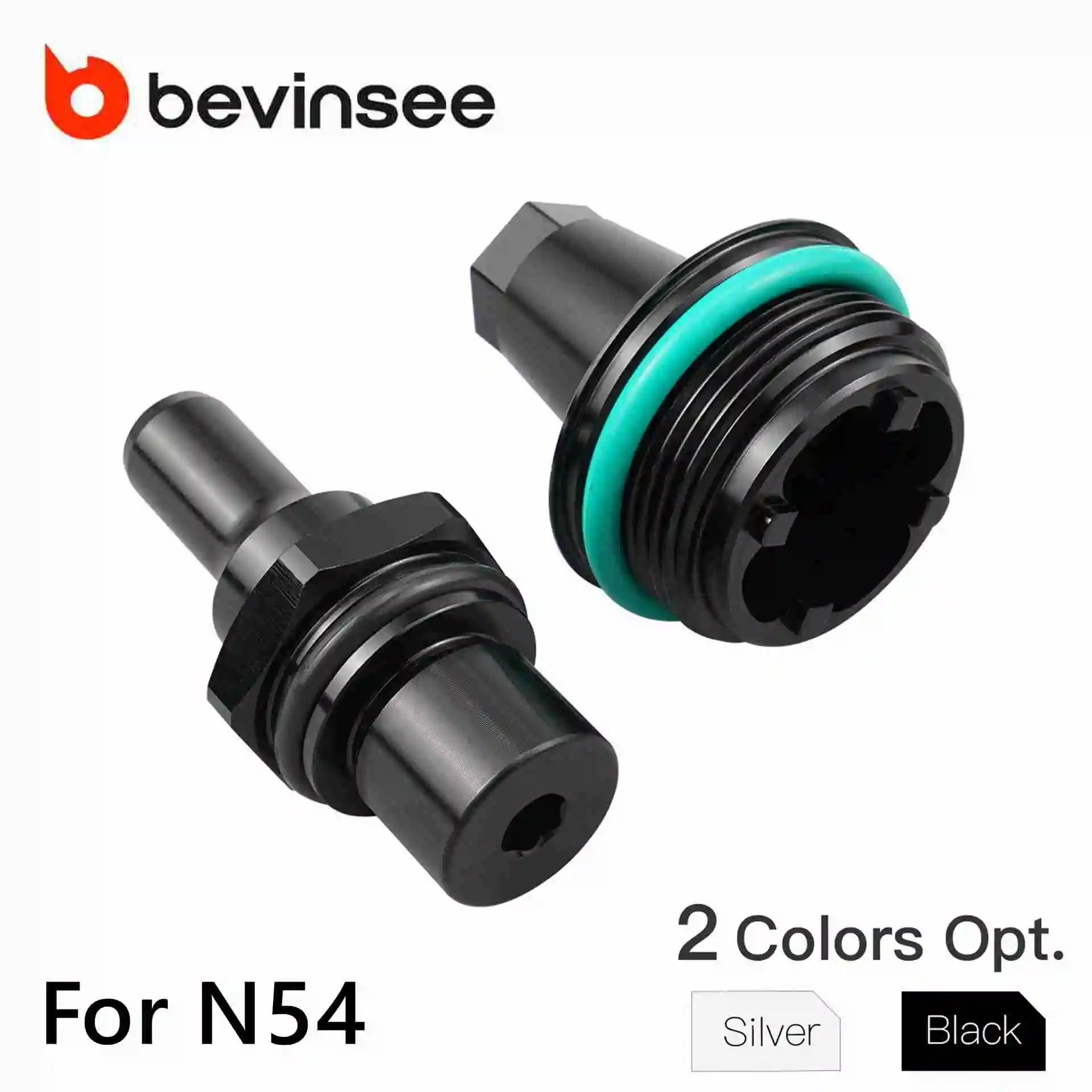 BEVINSEE For N54 PCV Valve & Cap Cover For BMW E90 E92 E91 E93 E82 E88 E89 E60 E61 F01 F02 X6 E71 Z4 E89 Twin Turbo Engines