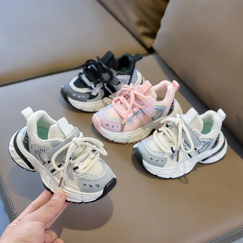

2026 Spring Kids Breathable Mesh Sneakers, Lightweight First Walkers & Running Shoes, Unisex Casual Sports Shoes for Toddler Boy