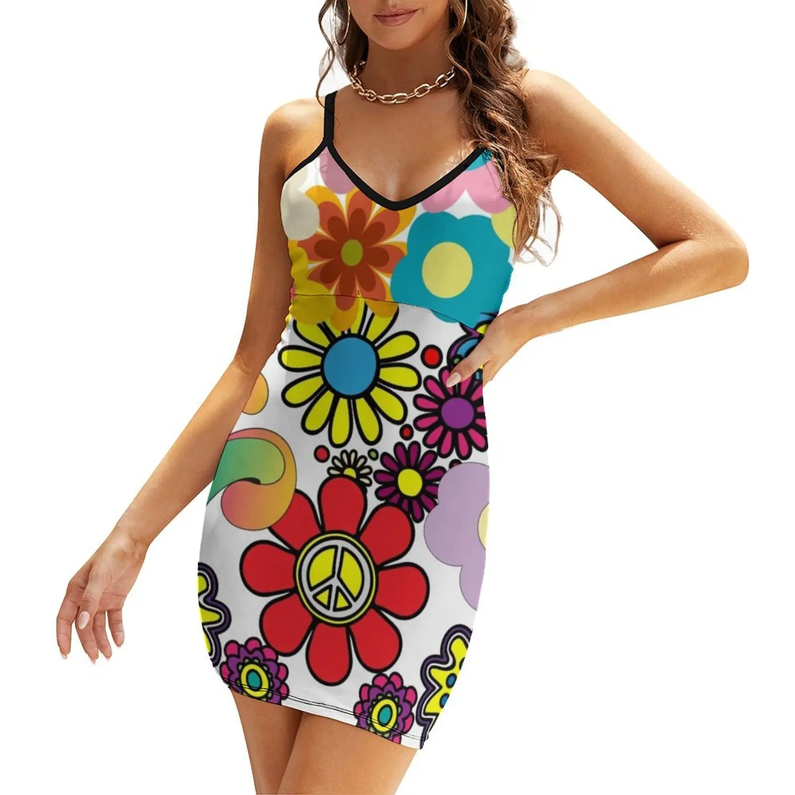 

Flowers Power Sling Dress women's evening dresses 2025 women's evening dress 2025 women party dresses