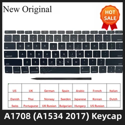 Replacement Keycaps US UK SP FR GR DK IT RU JP swiss Layout for Macbook Pro Retina A1708 (A1534 2017) keyboard keys Keycap