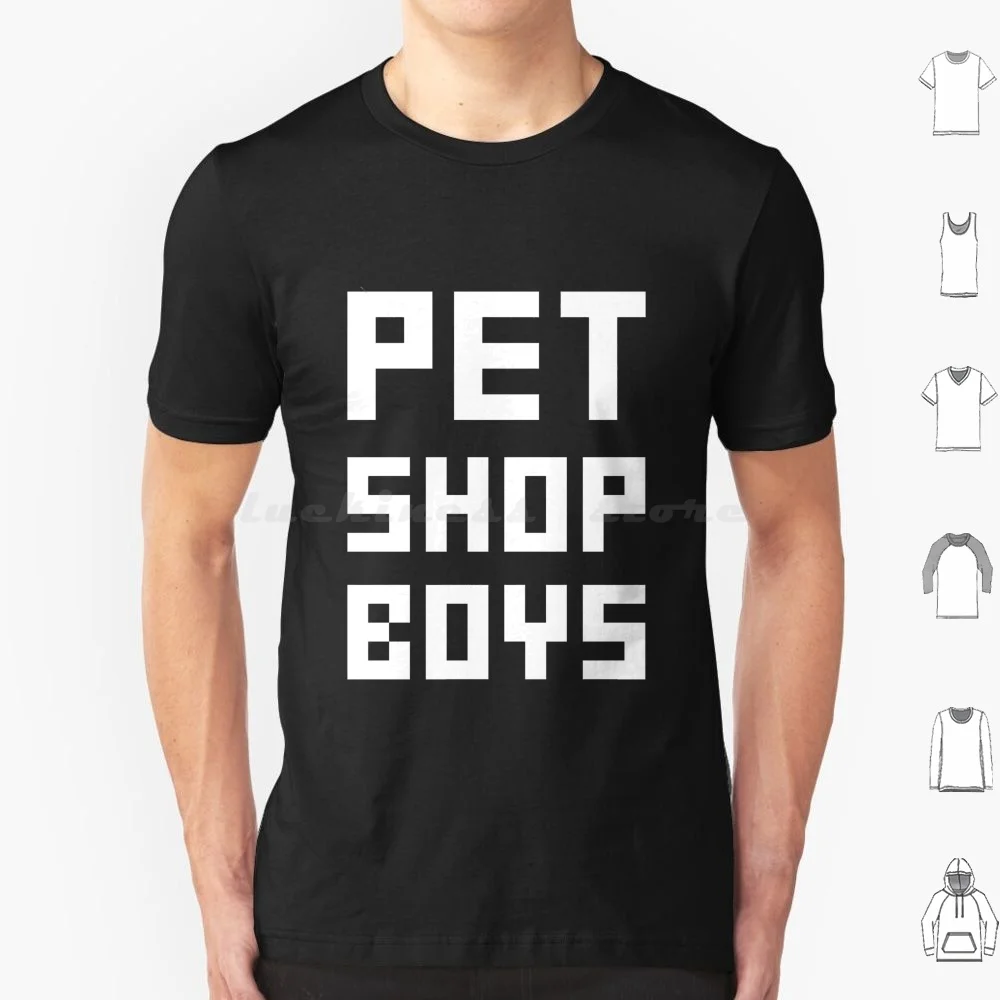 Pet shop menino nova camisa masculina t 6xl algodão legal t pet shop menino novo masculino
