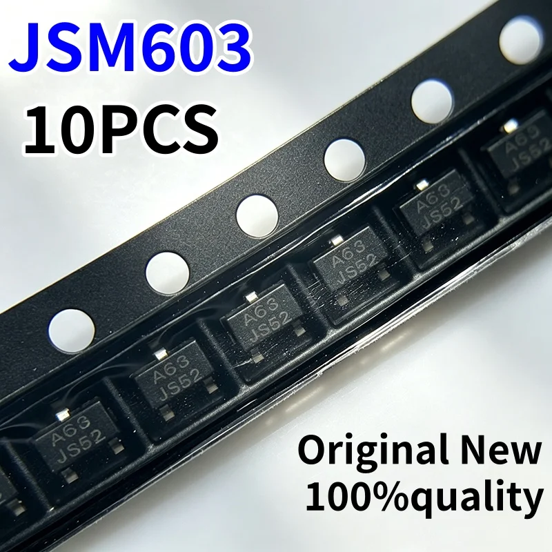 10PCS 100% brand new original genuine A63 JSM603 SOT-23 linear Hall sensor chip Hall switch element 3.25mV/Gs ± 46mT