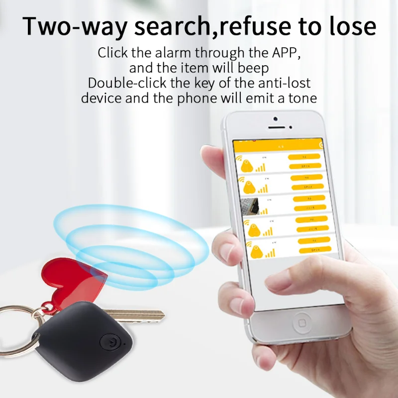 Mini Smart Bluetooth Tracking Device, Tag Air Key, Finder criança, Pet Localização, Anti-lost Alarme, GPS Tracker