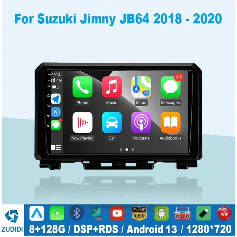 

Android 13 For Suzuki Jimny 2018 2019 2020 Car Radio Multimedia Stereo Video Player GPS Navigation Carplay Auto DSP RDS 2Din DVD