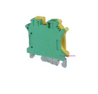 ,USLKG10 10mm square Series universal currency earthing terminal blocks/connection terminal yellow and green color