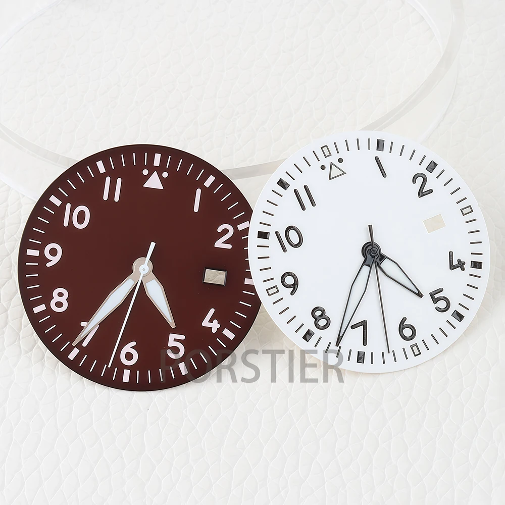 36mm Watch Dial Green Luminous Face Hands NH35 Dial for Mark XX nh35/nh36 Automatic Movement Watch Part Watch Repair Acessories