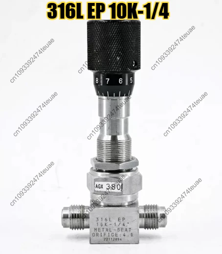 

1pcs Metering Valve Male 316L EP 10K-1/4 METAL-SEAT ORIFICE:4.0 Tested OK