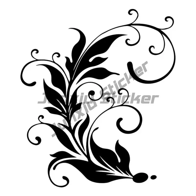 

Leaf Swirl Art Window Decals Fashion Whole Body Decoration Car Stickers