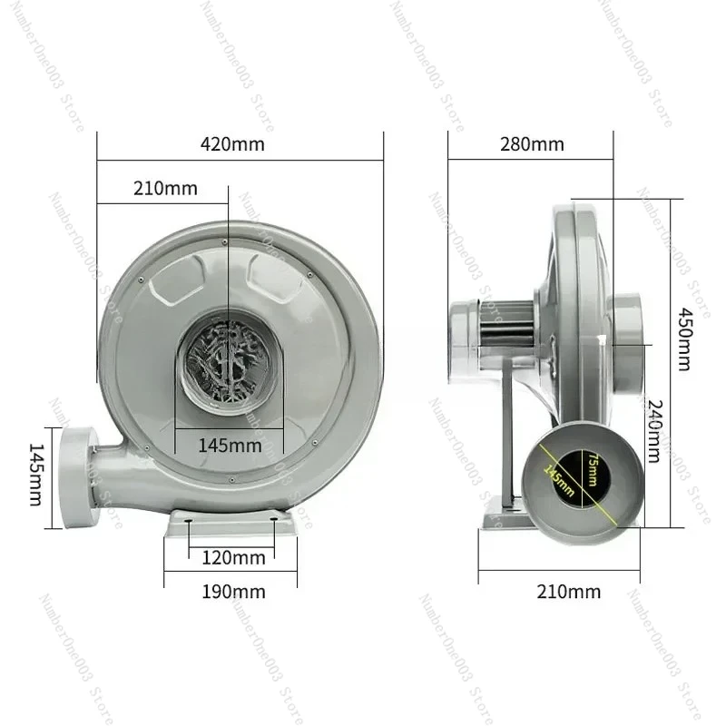 750W Centrifugal Ai…