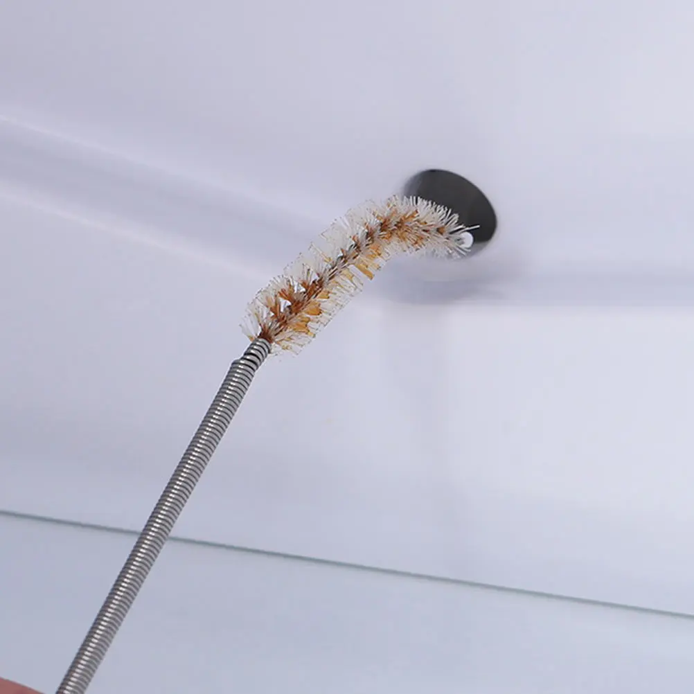 

3pcs Drain Hole Cleaner Clog Remover Flexible Pipe Kitchen Bathroom Refrigerator Cleaning Tool Long Tube Hair Food