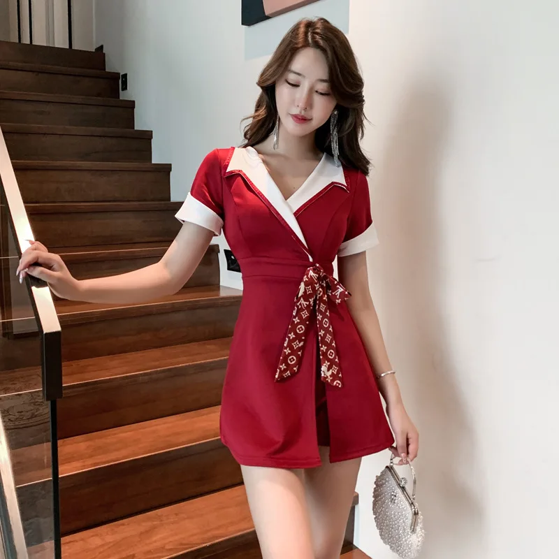 Woman Work Clothes Short Skirt Suit Hotel Waiter Beauty Salon Spa Massage Nail Cafe Foot Bath Technician Overalls Uniform