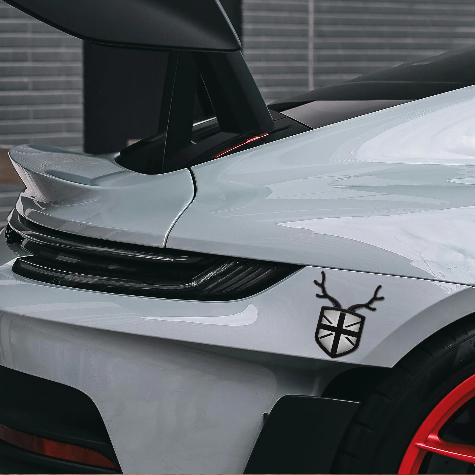 

3D Uk Flag Car Emblem Sticker Unique Stylish Vehicle Decoration Fade Resistant Easy to Apply for Multiple Models