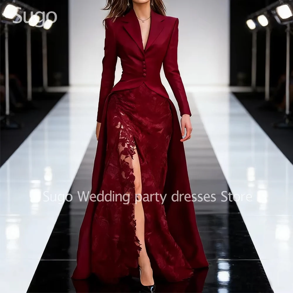 Customized New In Modern Long Evening Dresses for Special Occasions Long Sleeve Floor-Length A-Line Women Prom Party Gala Gown