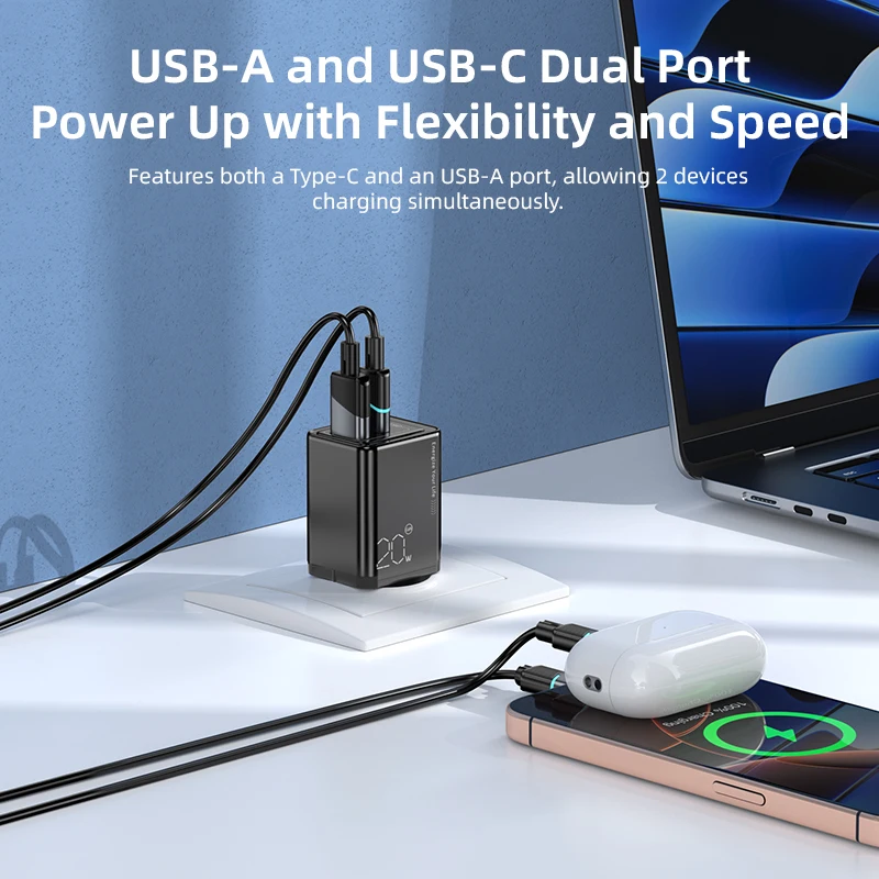 VYVYLANS 20 واط GaN USB نوع C شاحن PD شحن سريع الهاتف آيفون 17 16 15 14 13 12 11 برو ماكس آي باد صغير شحن #4