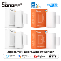 SONOFF SNZB-04P DW2 Zigbee/WiFi Door Window Sensor Door Open/Close Detector EWeLink App ZBBridge Required For Alexa Google Home