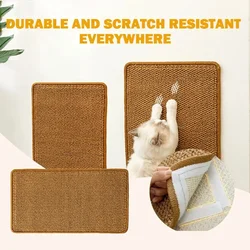 Large Cat Scratch Mat Imitation Sisal Scratch Resistant Wear Protection Sofa Claw Grinder Mat Pet Cat Scratch Board Cat Supplies