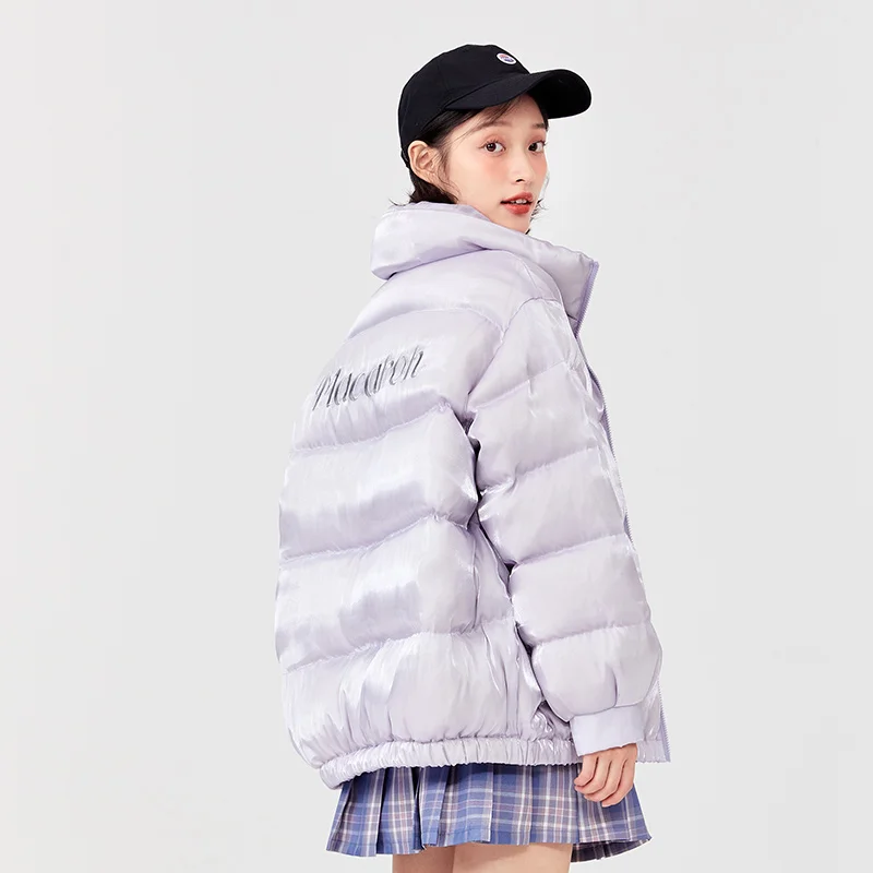 Semir Down Jacket Women Winter White Duck Down Thick Coat 2023 Winter Oversize Embroidered Bread Coat