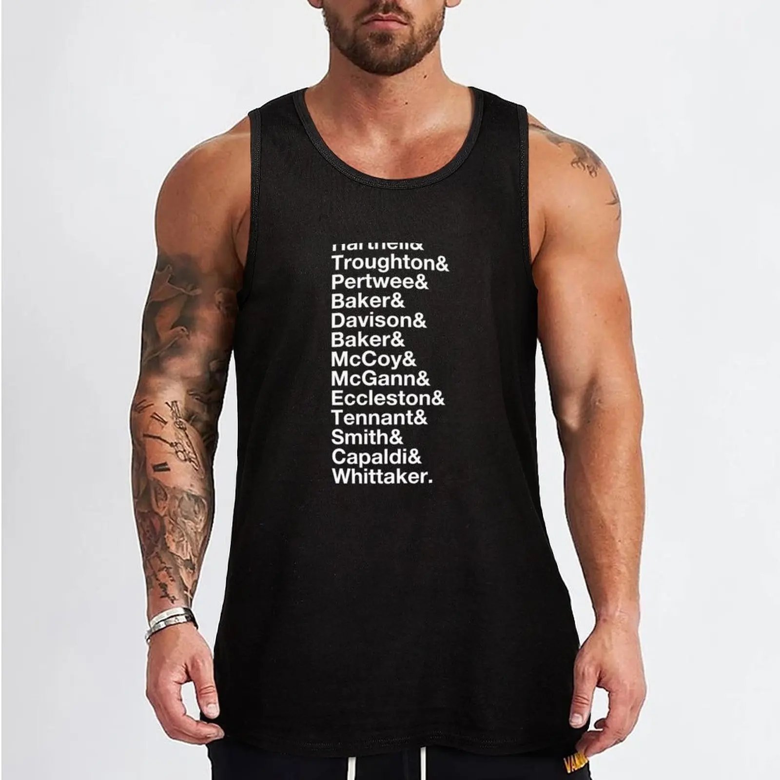 The 13 Doctors - Hartnell to Whittaker Tank Top Men's tops gym for men