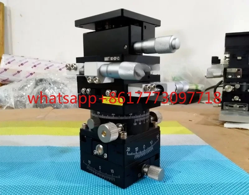 Imported, manual six axis worktable optical adjustment platform 60mm tabletop, fine tuned worktable