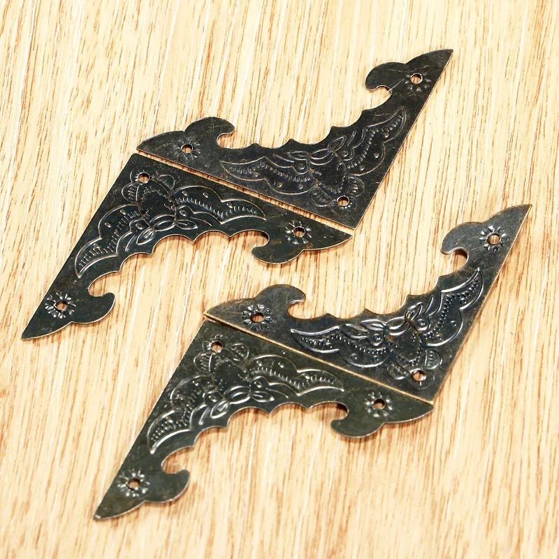4pcs 40mm/58mm Decorative Feet Leg Corner Protector Furniture Fittings Jewelry Chest Gift Box Wooden Case Protector