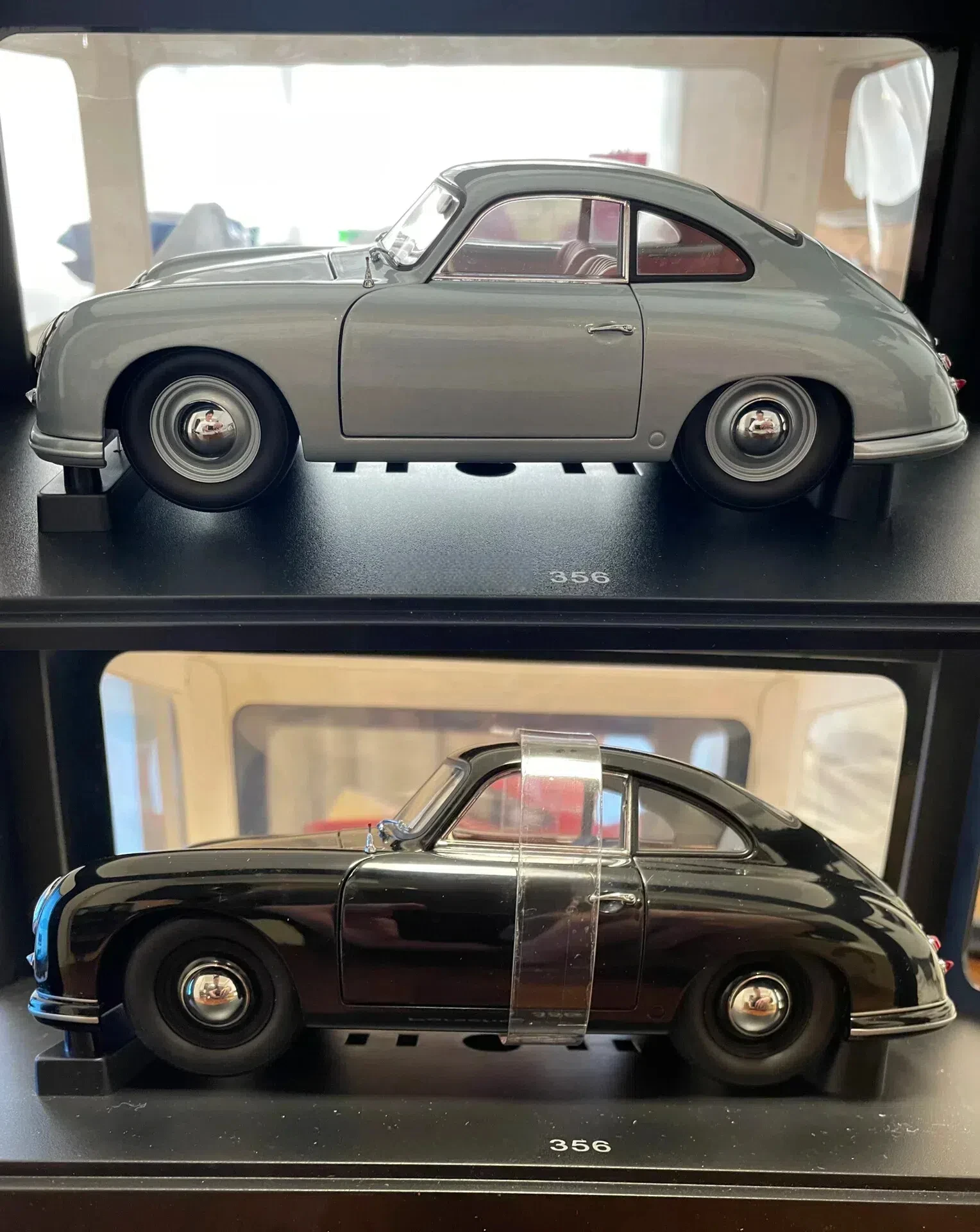 Autoart 1:18 356 simulazione nera/argento edizione limitata tutto aperto in lega di metallo statico modello di auto giocattolo regalo