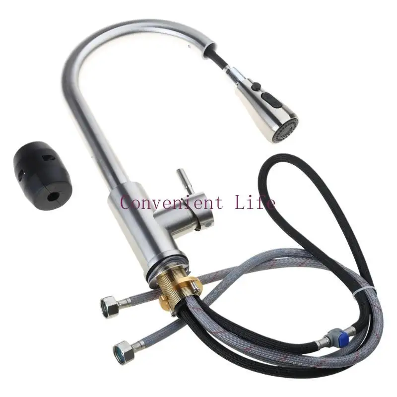 L1EE صنبور صناعي مزدوج لدرجة الحرارة، صنبور سحب حديث للأسفل، تركيبات بسيطة #2