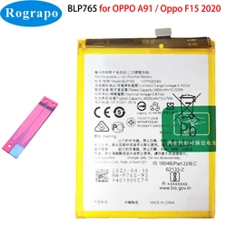 New Original 4000mAh BLP765 Battery For OPPO A91 F15 CPH2001 CPH2021 Mobile Phone