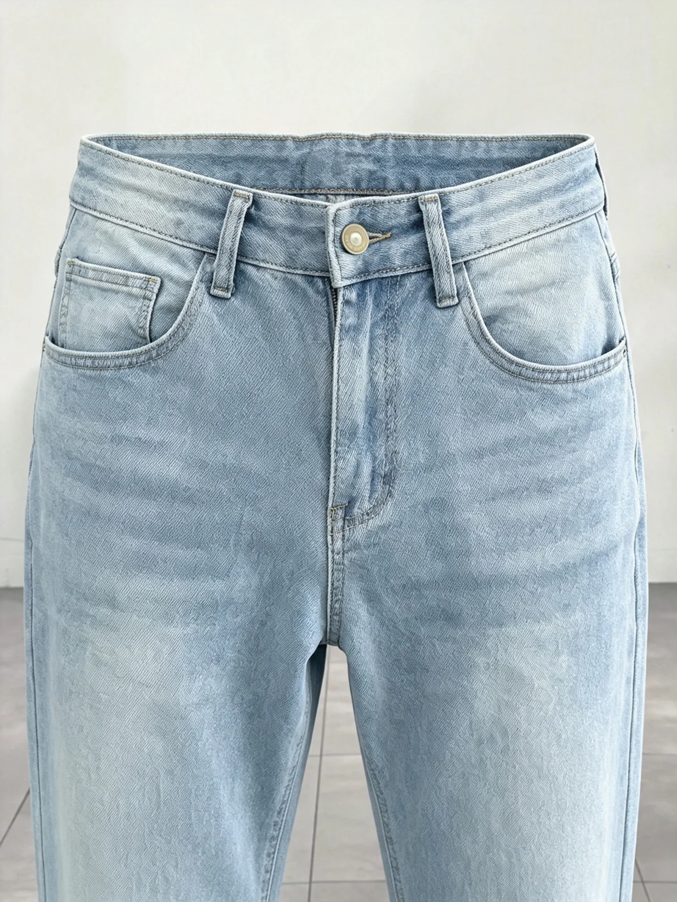 Men's Blue Slim Denim Trousers Y2K Trendy Fashion Nostalgic Vintage Gift For Lover