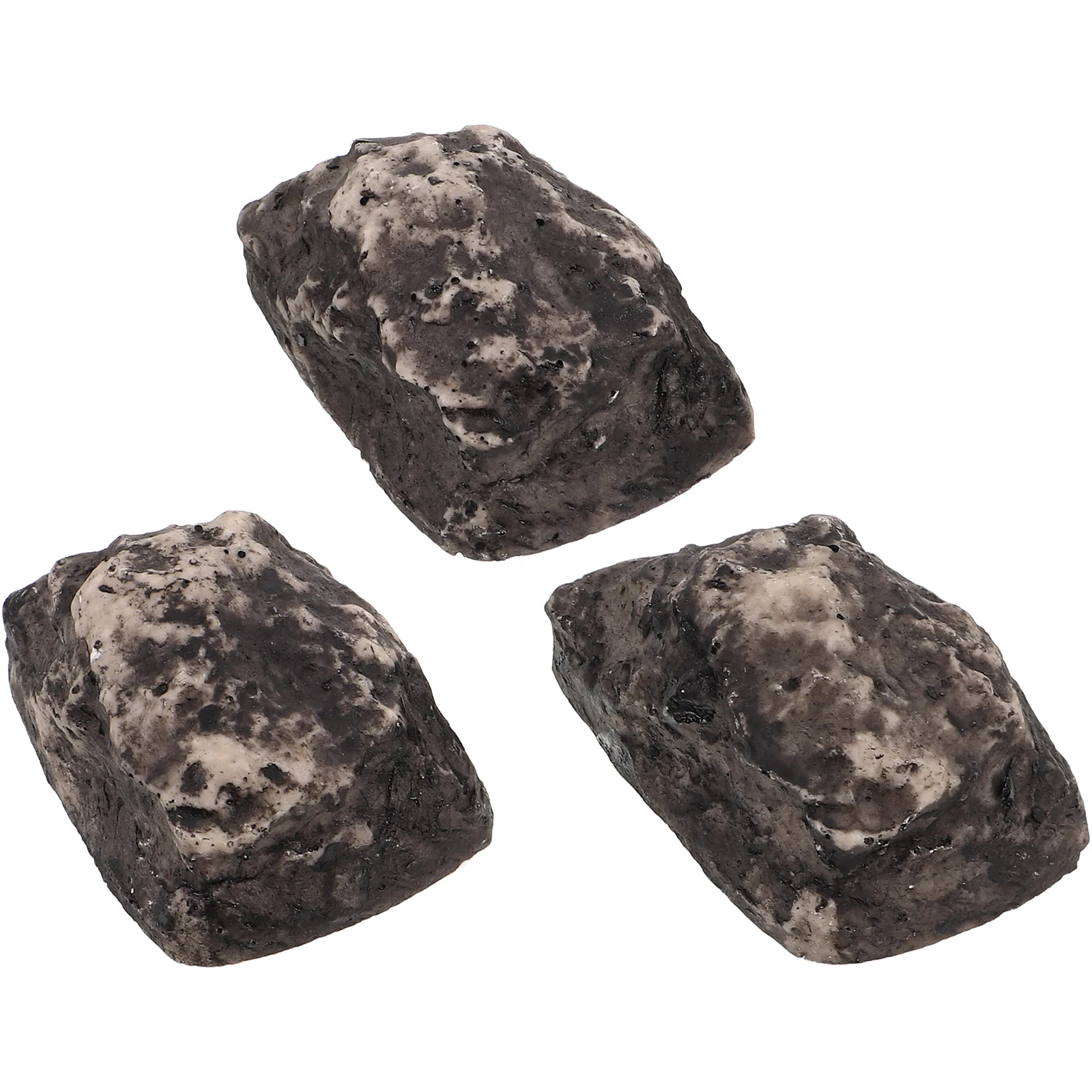 3 Pcs Stone Key Box Fake Rock Hider Decoration Case Storage Ornaments Hidden Baby