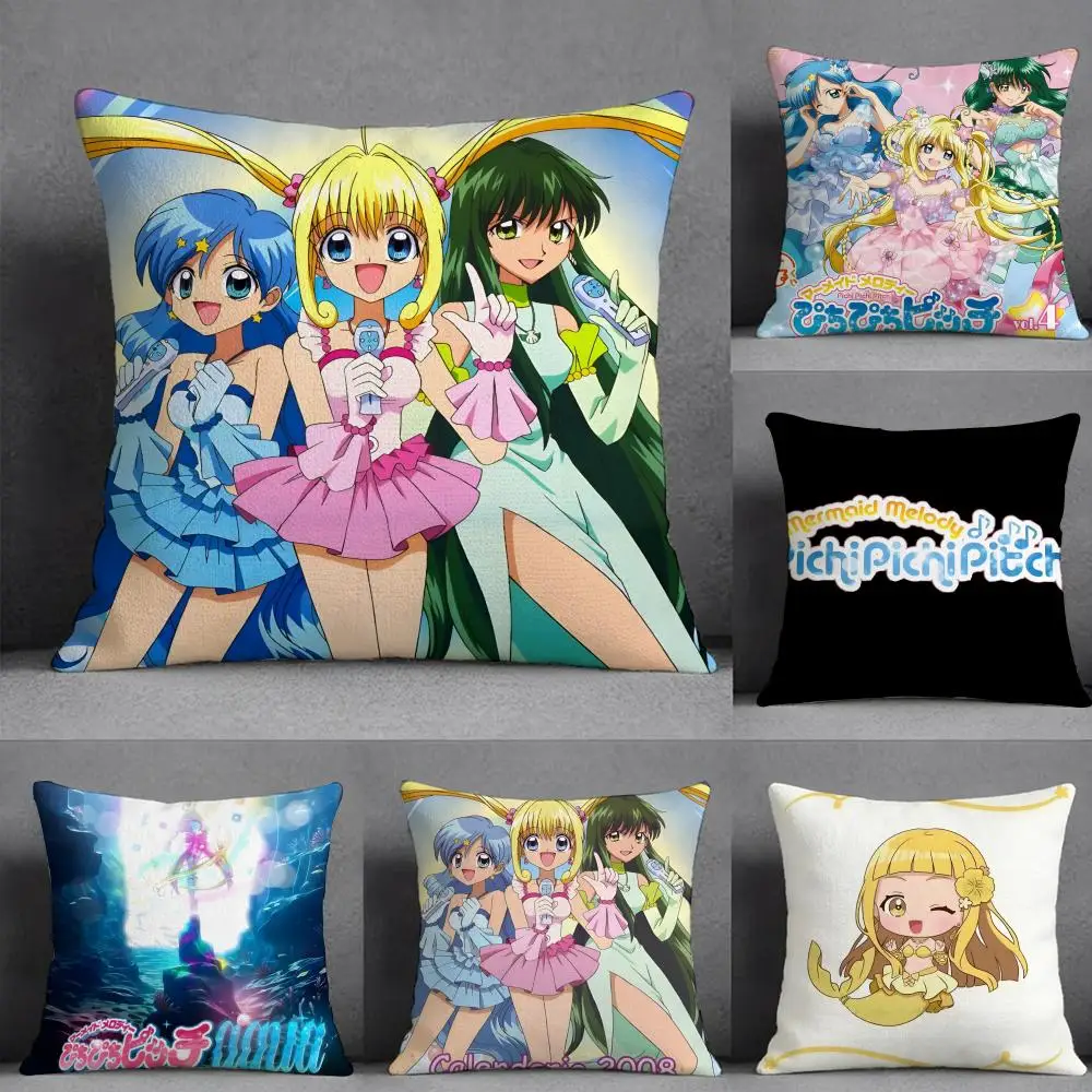 

Mermaid Melody P-pichi Pichi Pitch Pillow Case Pillowcase, Double-sided Printed, Sofa Cushion, Bedroom Headboard Pillow