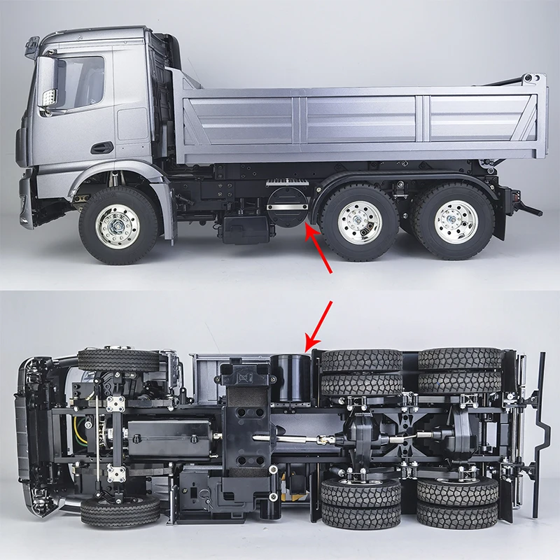 RC Truck Metal Simulation Exhaust Decorate Upgrade for 1/14 Tamiya SCANIA 770S VOLVO BENZ Arocs MAN TGX LESU Car Accessories