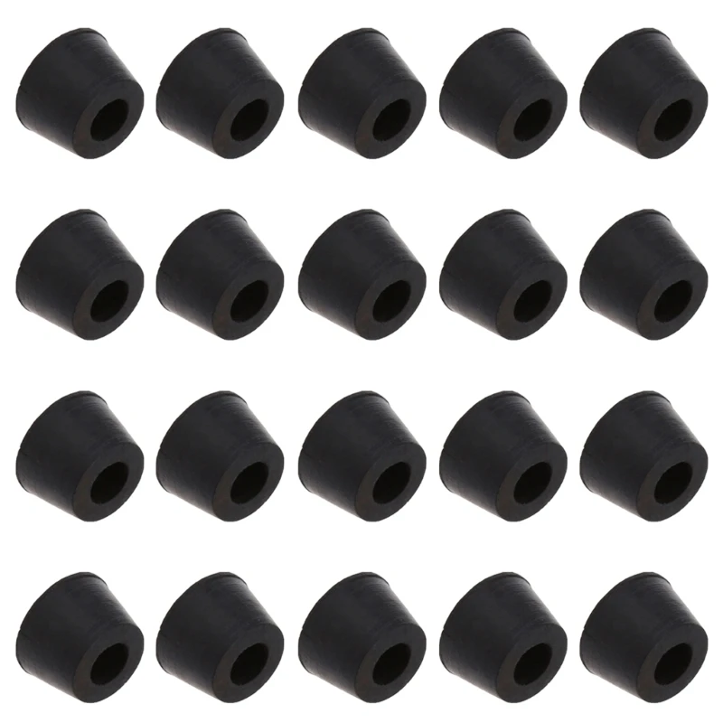 20 Pcs Rubber Instrument for Case Non-slip Cabinet Box Foot Bumpers Feet 17x10x1