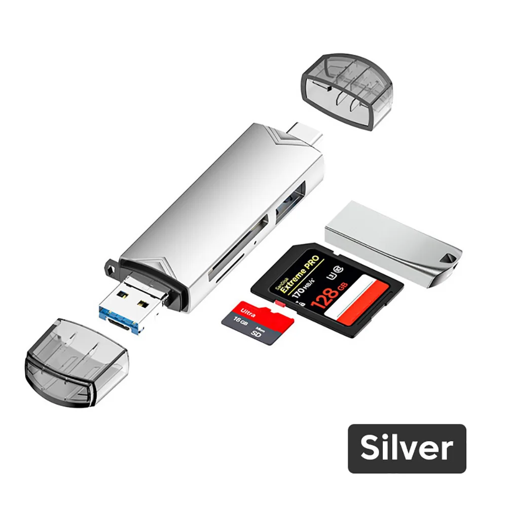 Variant: Silver 6 in 1 metal