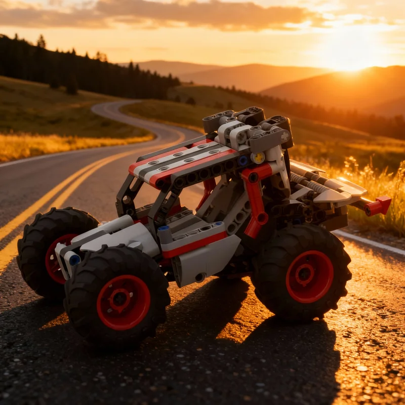 193 Pezzi MOC Blocchi da Costruzione Tecnici Modello Alternativo di Buggy Giocattolo Architettonico Regalo di Natale Fai-da-Te Educativo Idea Creativa