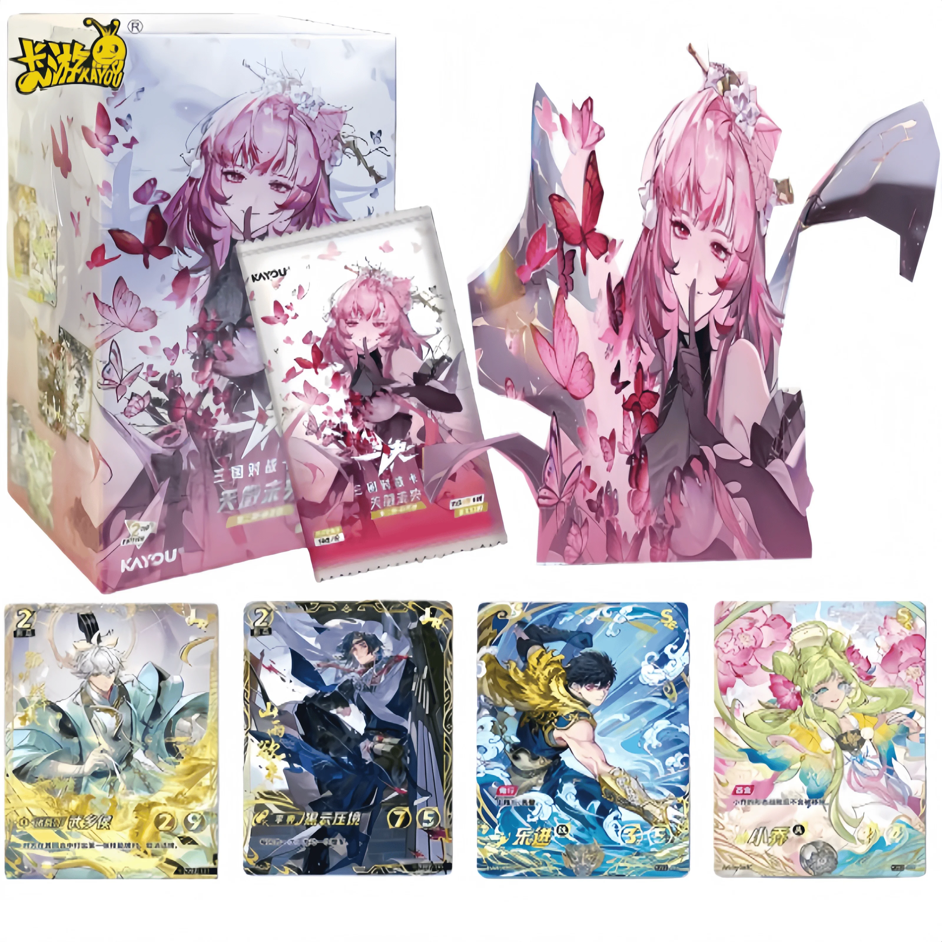 KAYOU – cartes TCG trois royaumes authentiques, série Tian Zheng Wei Yang, héros trois pouvoirs, jouet amusant pour enfants, cadeaux pour les jeunes Fans de cartes