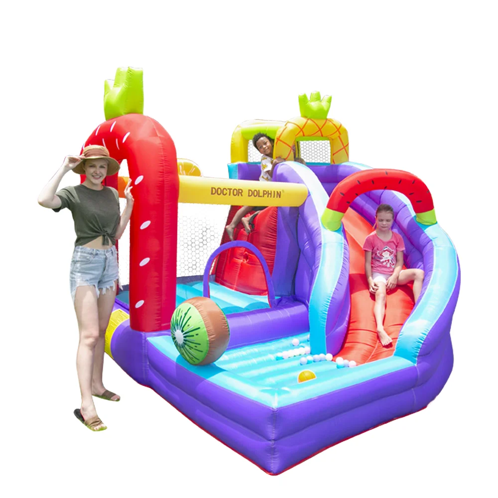 

Doctor Dolphin Inflatable Jumping Castle for Kids Homeuse Bounce House with Slide Inflatable Bouncy Castle for Indoor Party