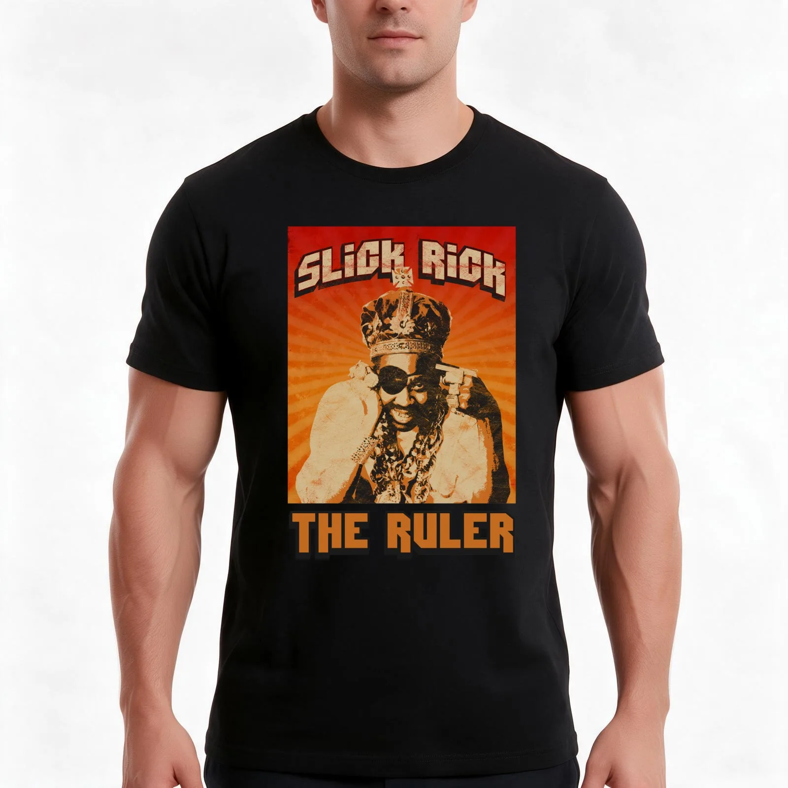 Slick Rick Old School T-Shirt Summer Casual Cotton Tee Oversized Streetwear Tops Vintage Graphic Print Unisex Men Women