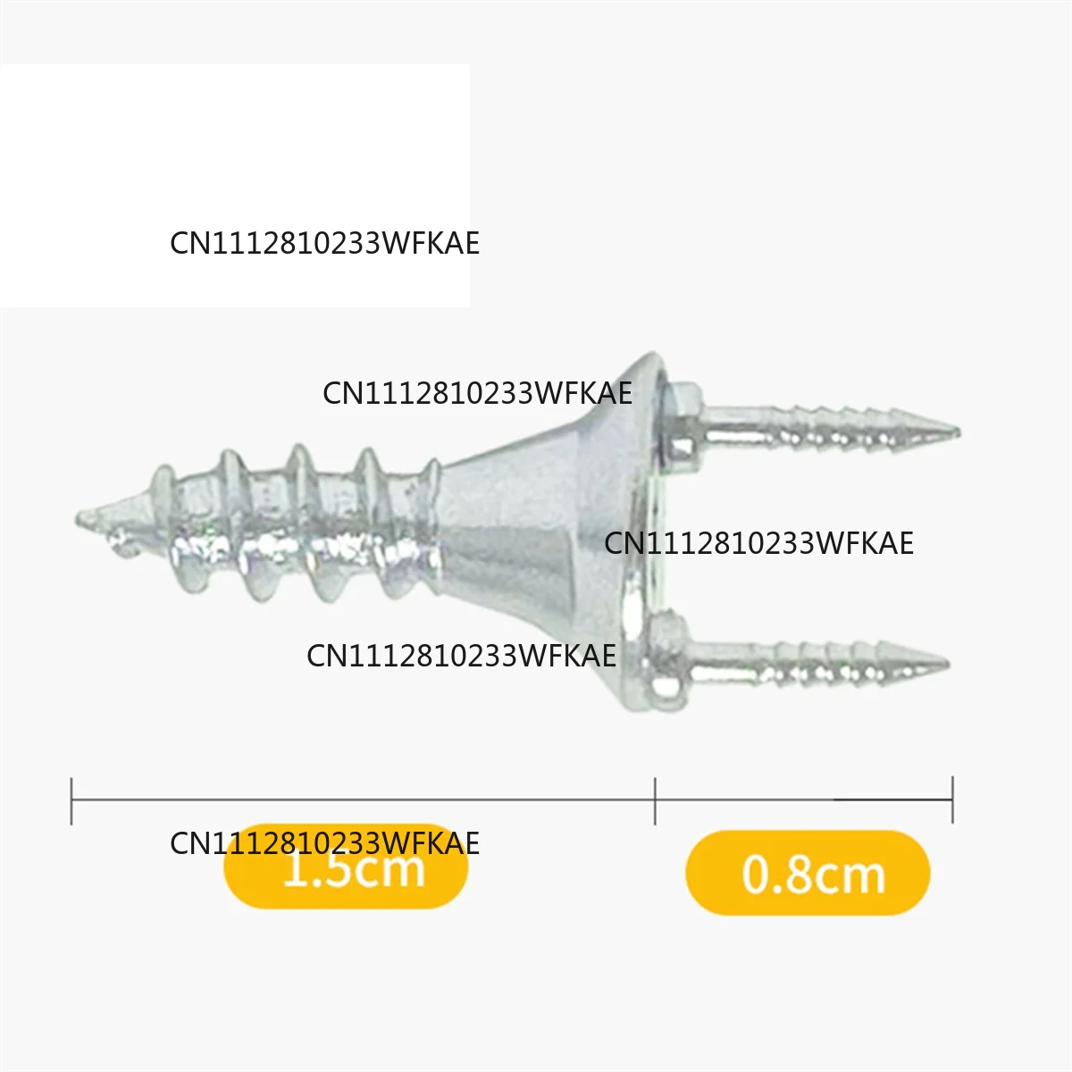 For A51T 50PCS Seamless Nails Double-Headed Screw Solid Wood Baseboard Seamless Nails Foot Line Special Nails