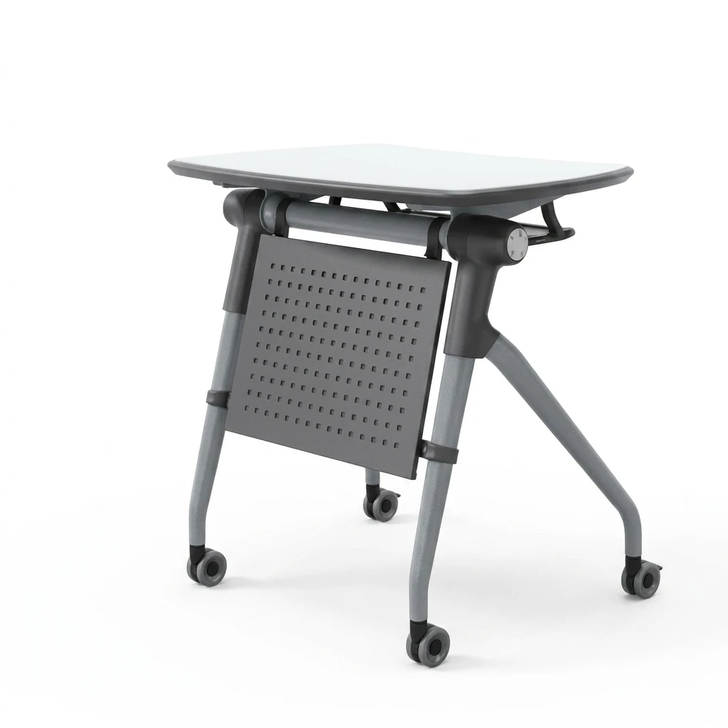 Hot Sale Eco Friendly Portable Training Table Folding Seminar Desk With Casters