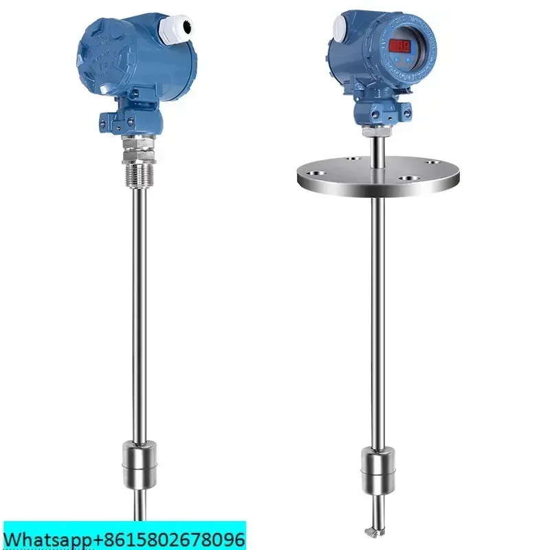 Float level transmitter magnetic float sensor plug-in magnetic reed tube float level gauge 4-20mA